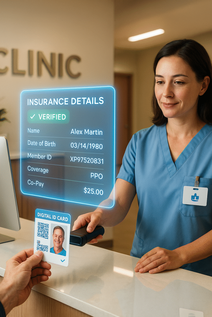 Service page and home page (Eligibility & Benefits Verification)